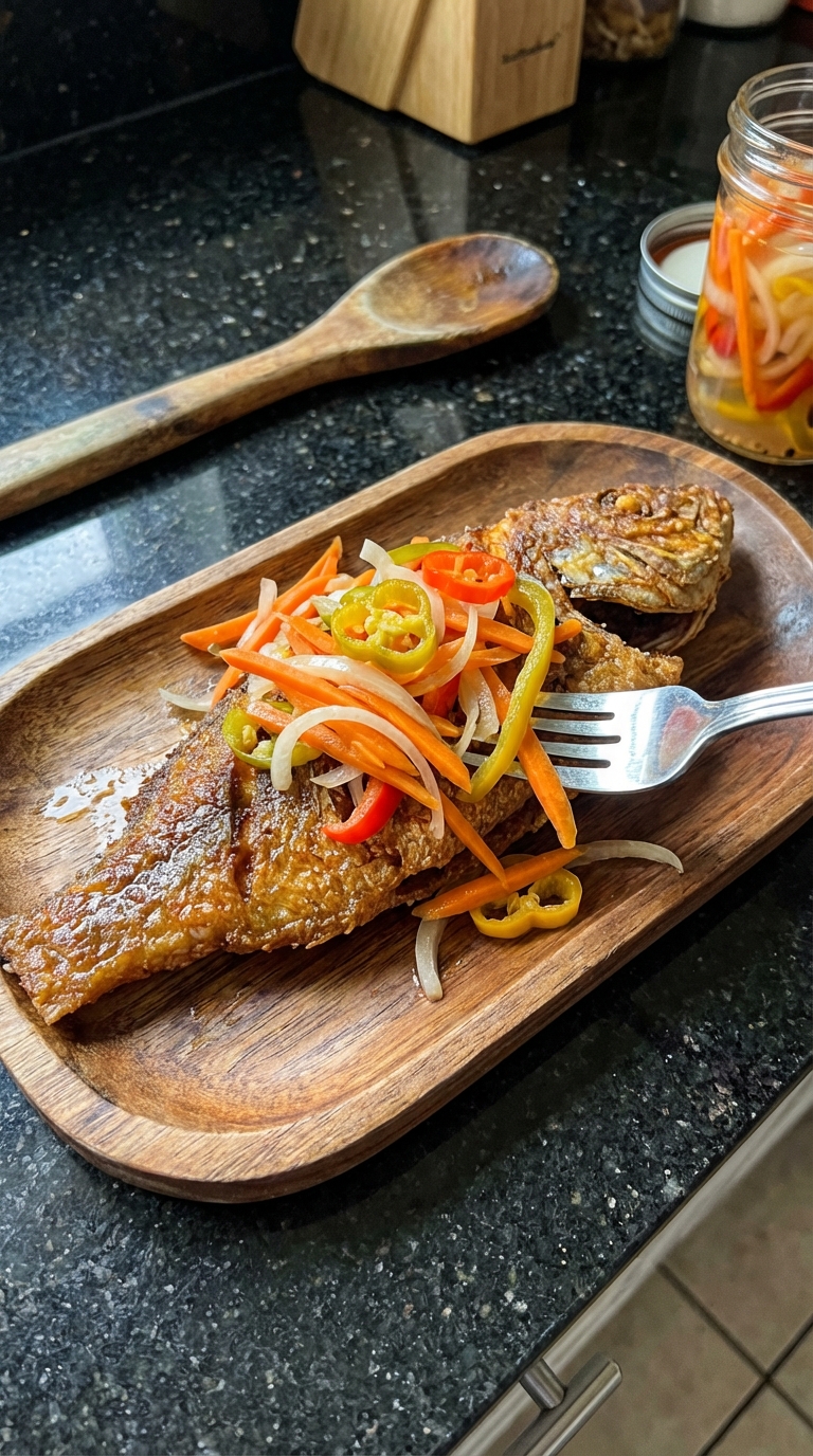 Poisson Escovitch Jamaïcain Traditionnel