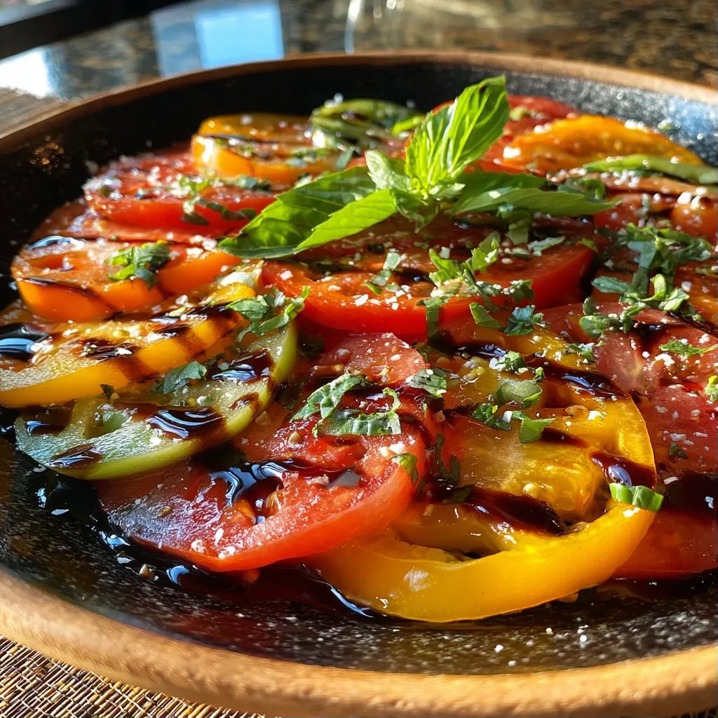Carpaccio tomates multicolores